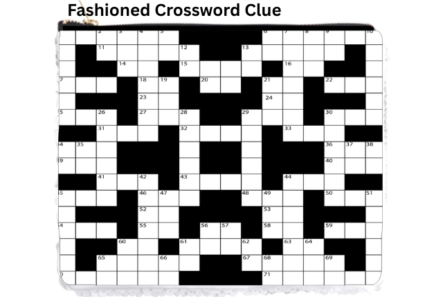 Fashioned Crossword Clue