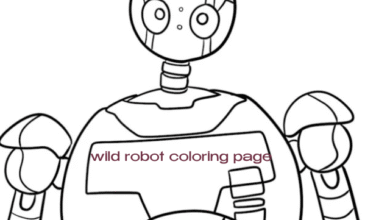 wild robot coloring page
