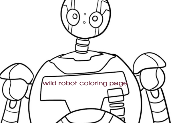 wild robot coloring page